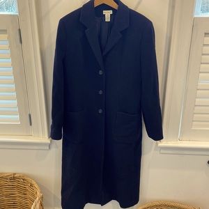 Ann Taylor Navy Wool along Coat. Size 14